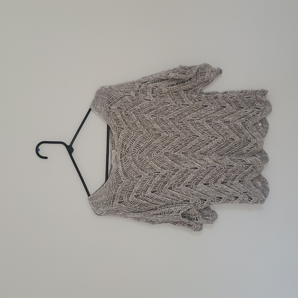 EILEEN FISHER | Chevron Open Knit Sweater | M